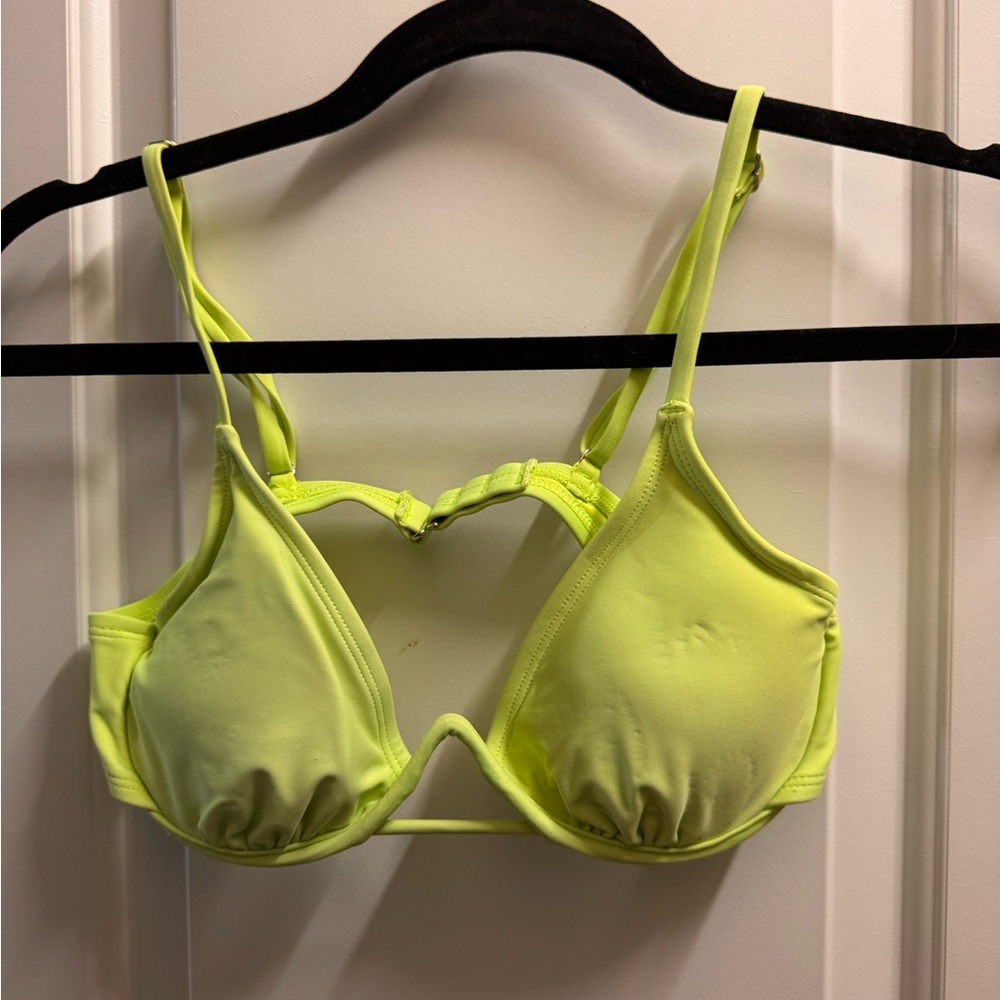 Neon Yellow Women's Swimsuit Top
